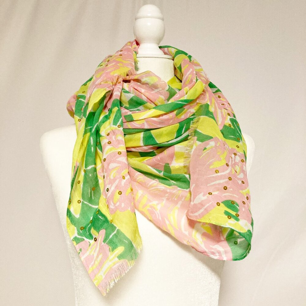 Lilly Pulitzer for Target Fan Dance Flamingo Scarf